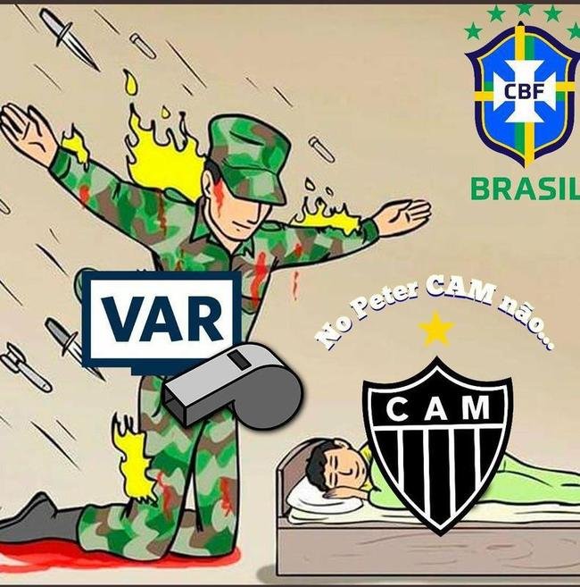 Memes do pnalti marcado para o Atltico diante do Athletic no Mineiro