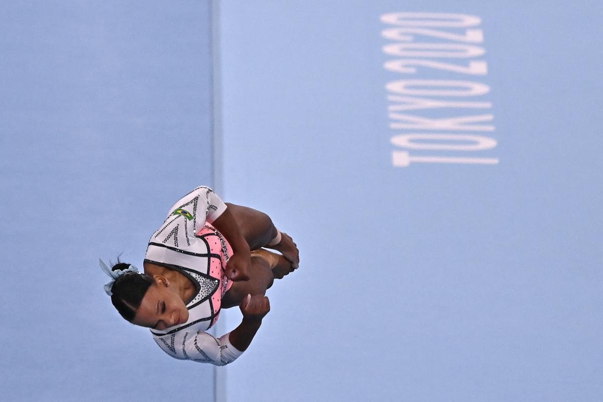 Rebeca Andrade conquistou a medalha de ouro no salto