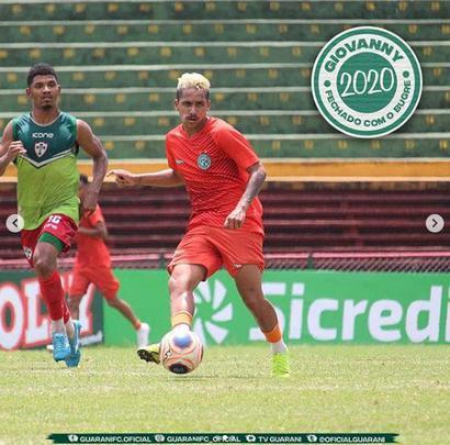 O Guarani anunciou a contratao do meia Giovanny, que estava no Gois