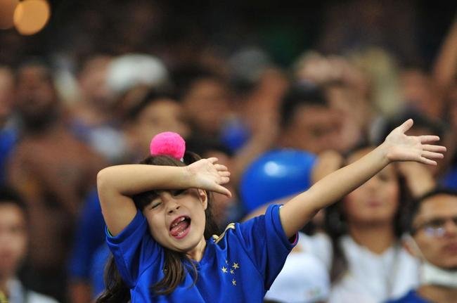 Fotos da torcida do Cruzeiro na volta ao Mineiro em partida contra o Brusque pela 35 rodada da Srie B