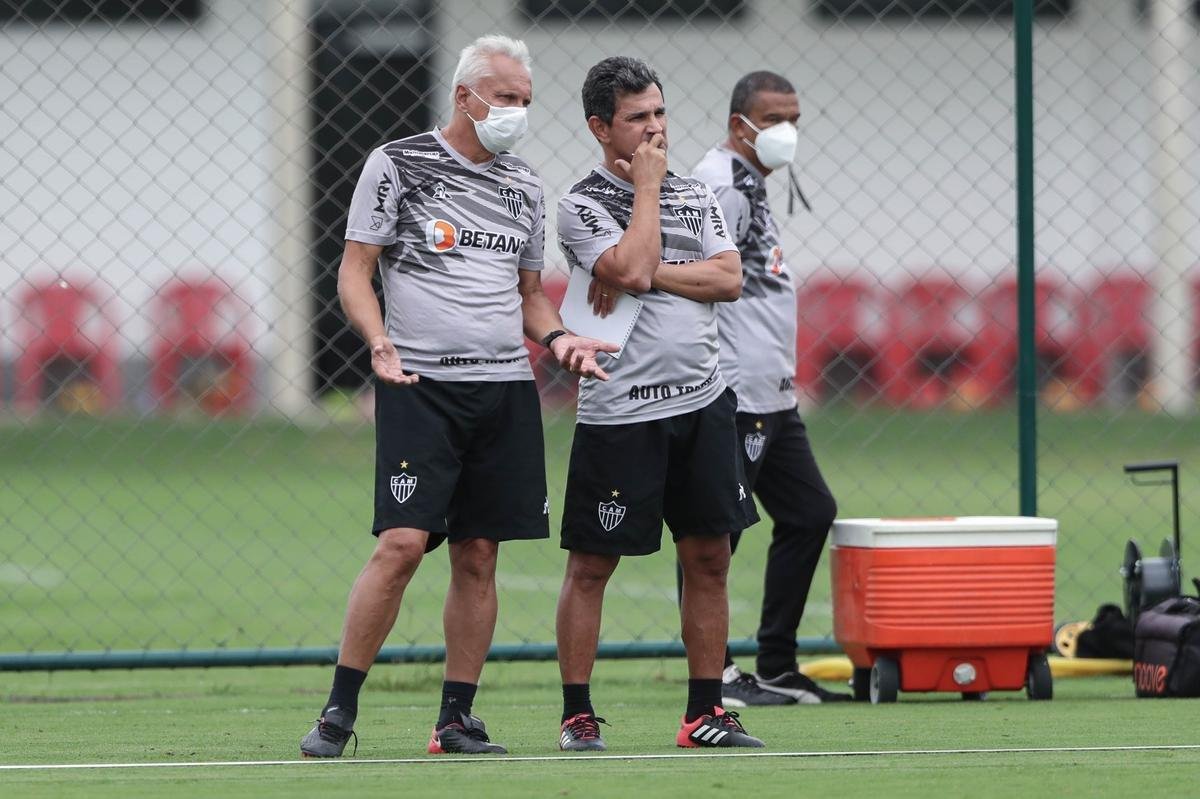 Treino do Atltico nesta tera-feira, 9 de maro de 2021