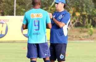 Imagens do treino do Cruzeiro nesta quinta-feira