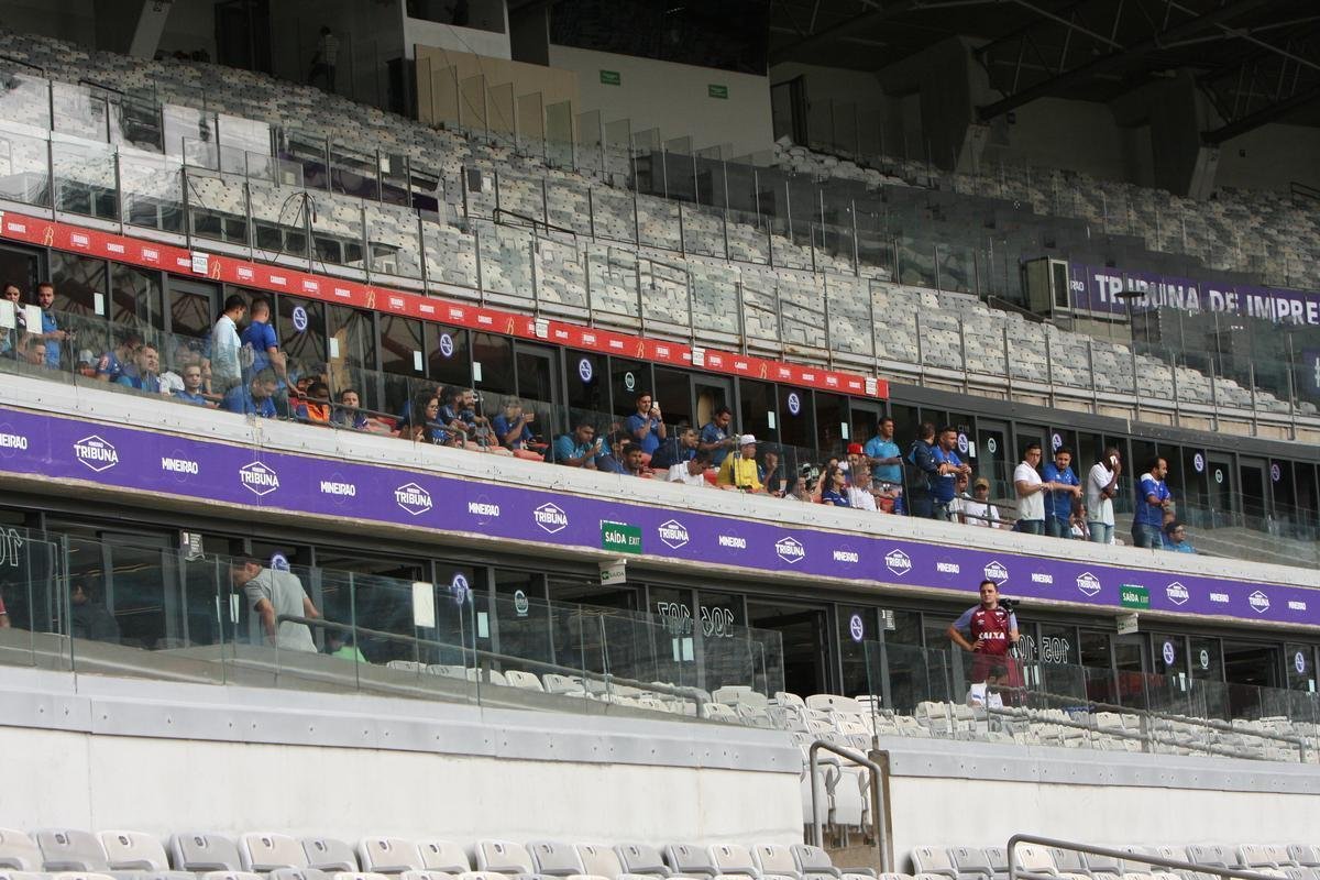 Treino do Cruzeiro nesta sexta-feira, no Mineiro