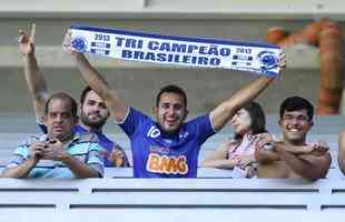 Torcedores do Cruzeiro nas cadeiras do Estdio Independncia