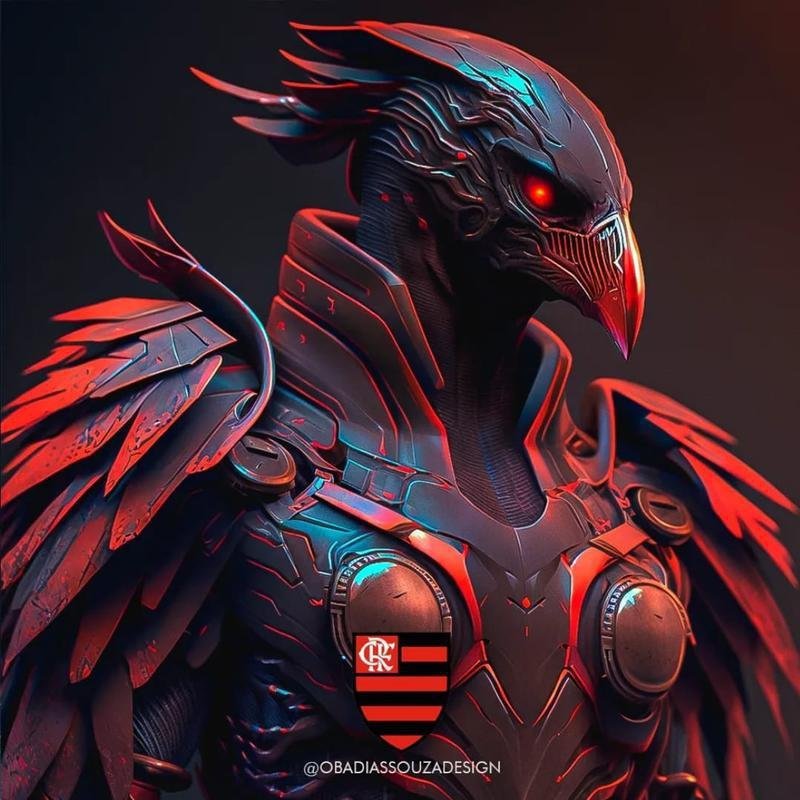 Urubu, do Flamengo, repaginado com IA 