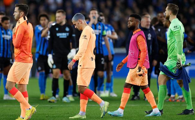 Atlético de Madrid perdeu para o Club Brugge por 2 a 0, pela Liga dos Campeões