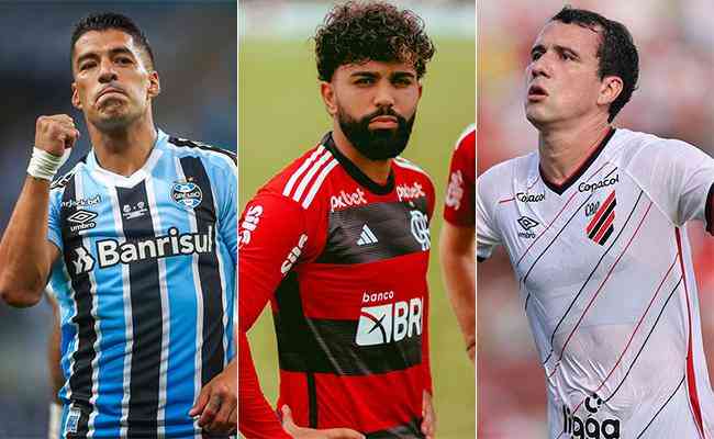 Top10 artilheiros do Brasil entre os clubes da Série A do