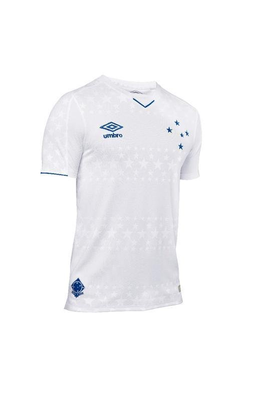 Detalhes da nova camisa branca do Cruzeiro produzida pela Umbro para a temporada 2019