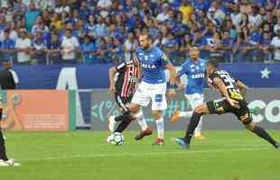 Fotos do jogo entre Cruzeiro e So Paulo