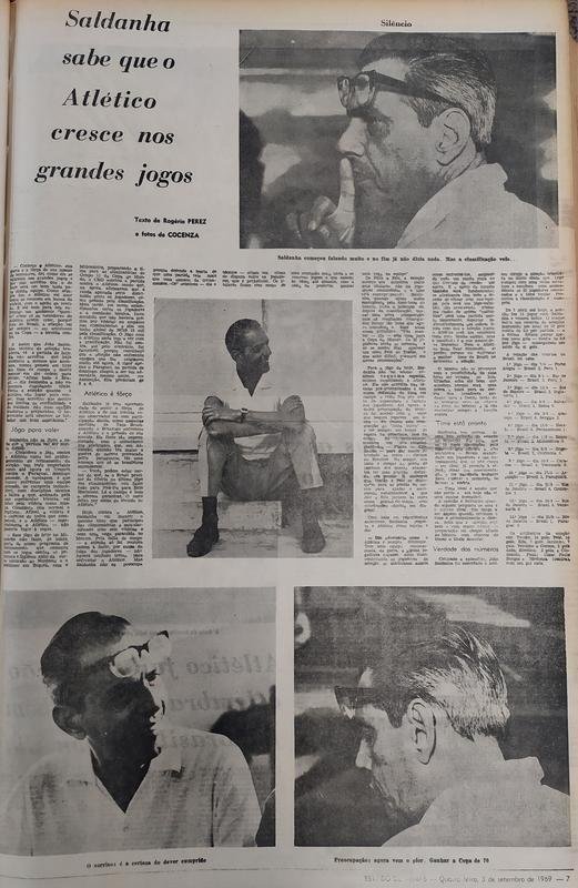 Atltico foi elogiado por Saldanha: 'Conheo o Atltico, sua garra e a fora de sua massa de torcedores. Sei como ele se agiganta nos grandes jogos e por isso acredito que o de hoje ser um bom teste para minha equipe. Como sempre faz, o Atltico vai usar todos os recursos em busca da vitria, com o apoio da torcida.  at bom para ns enfrentar um ambiente 'quente' como s os torcedores do Atltico sabem criar, porque fora do Brasil, a seleo vai ter sempre - em amistosos ou na Copa - a torcida contra'.