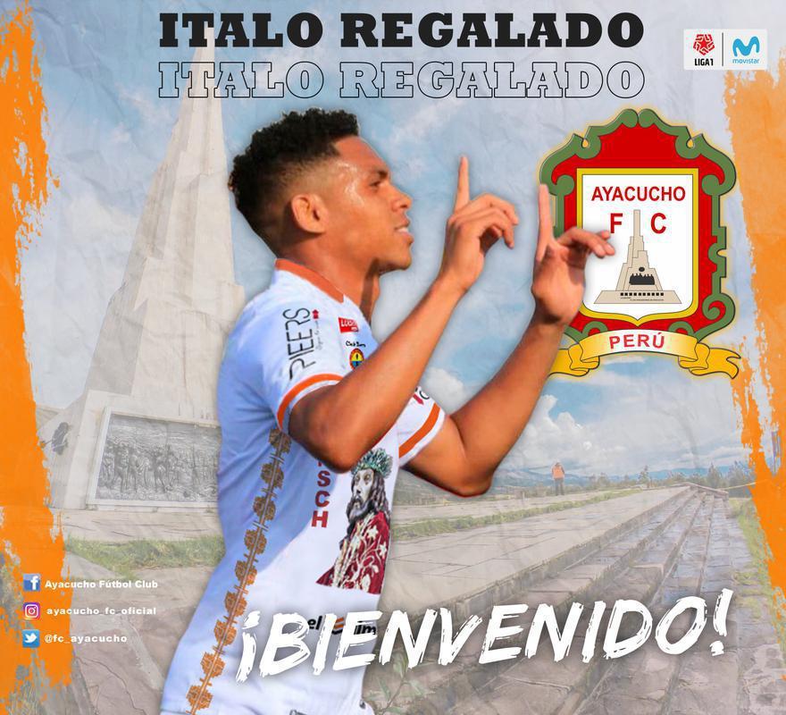 Italo Regalado, atacante (Ayacucho, do Peru)