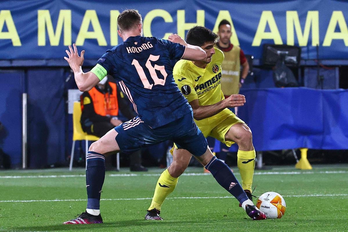 Fotos do duelo entre Villarreal e Arsenal pela semifinal da Liga Europa