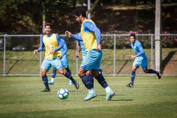 Cruzeiro realizou atividade de preparao para amistoso contra o Corinthians, nesta quarta