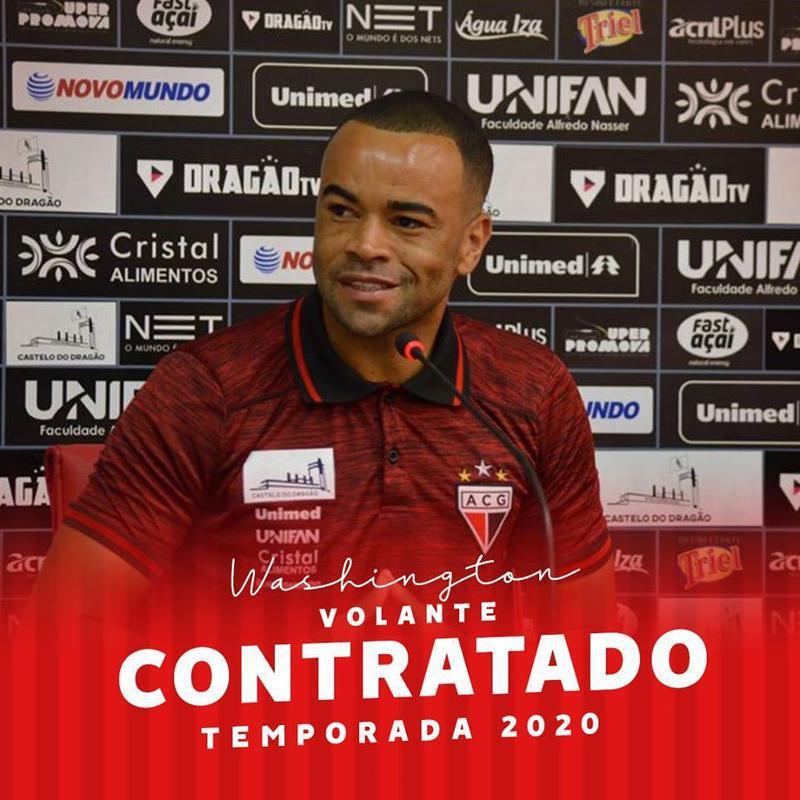 O CRB anunciou a contratao do volante Washington, que estava na Ponte Preta