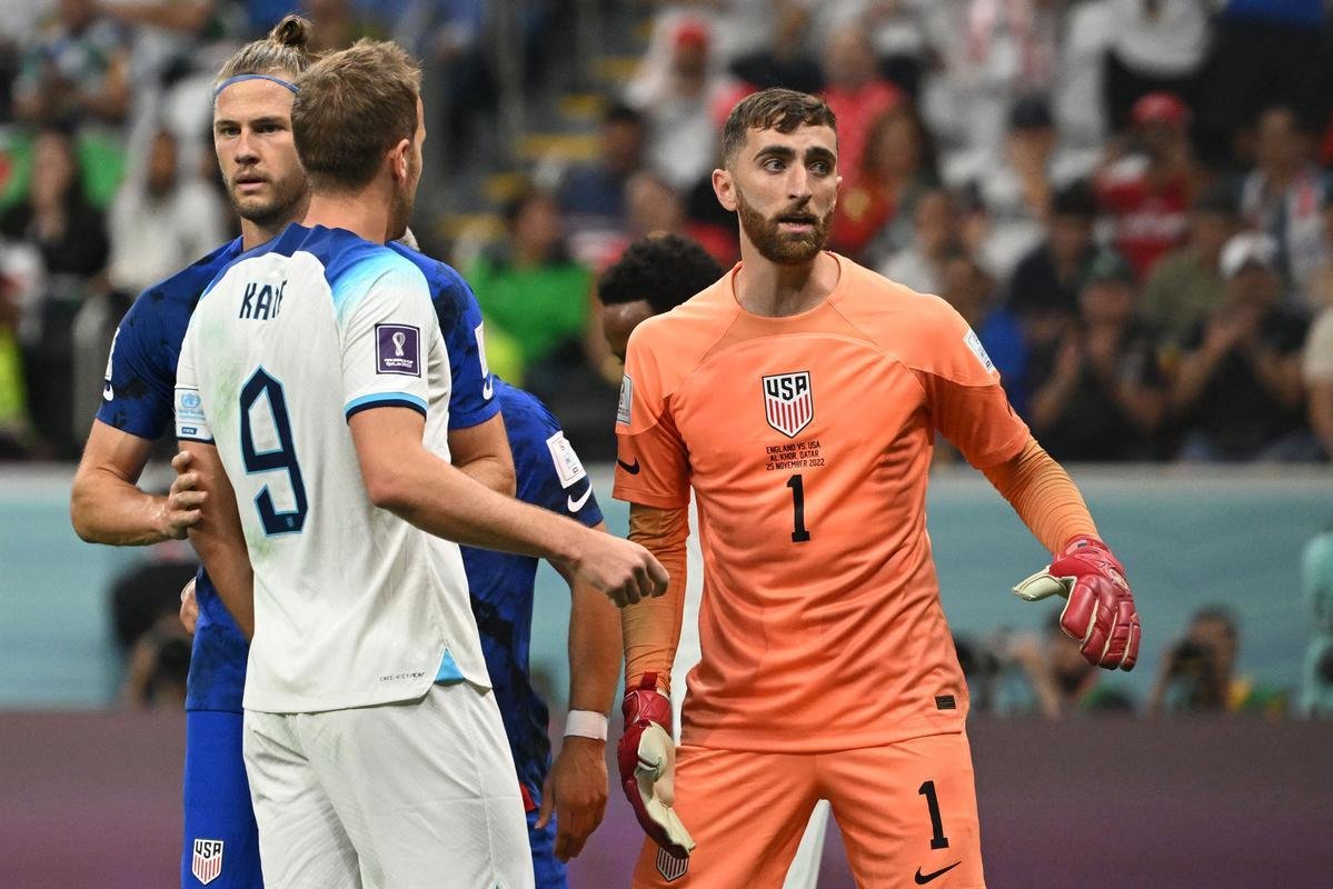 Imagens da partida entre Inglaterra e Estados Unidos, pelo Grupo A da Copa do Mundo de 2022