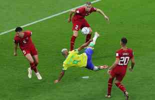 Richarlison marcou os dois gols da vitria do Brasil sobre a Srvia na estreia da Copa do Mundo do Catar