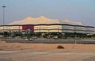 Estdio Al Bayt: localizada em Al Khor, arena tem design inspirado na Bayt al sha'ar, tenda tradicionalmente utilizada por nmades como proteo contra o sol desrtico no Catar