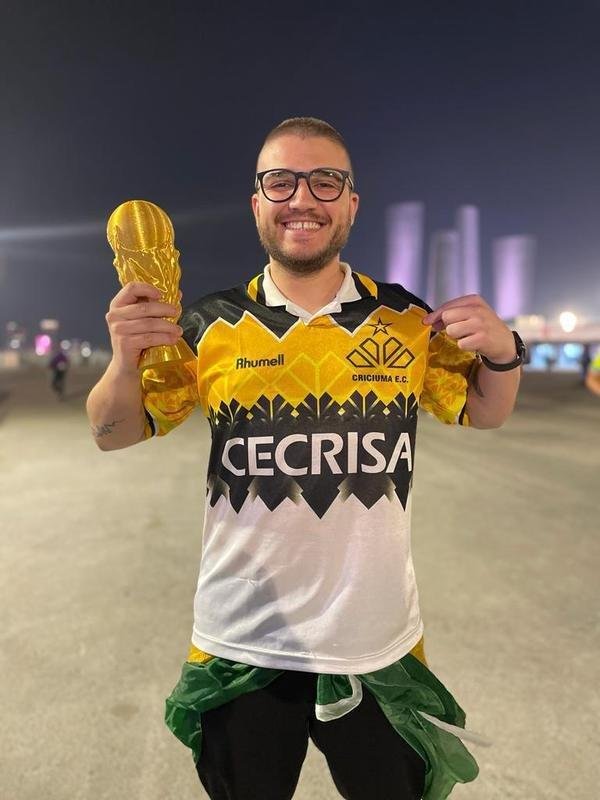 Joo Lucas Dal Farra, torcedor do Cricima