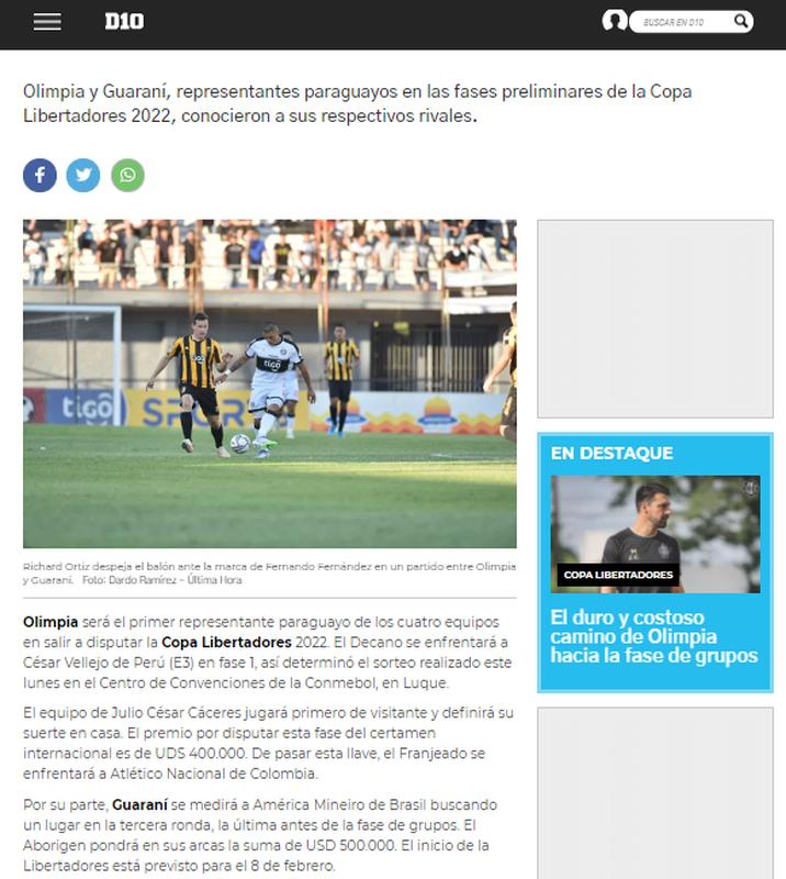 Portal D10, do Paraguai