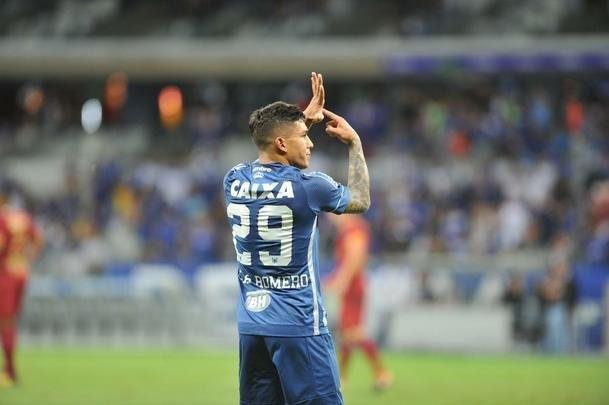 Lucas Romero pelo Cruzeiro na temporada 2017