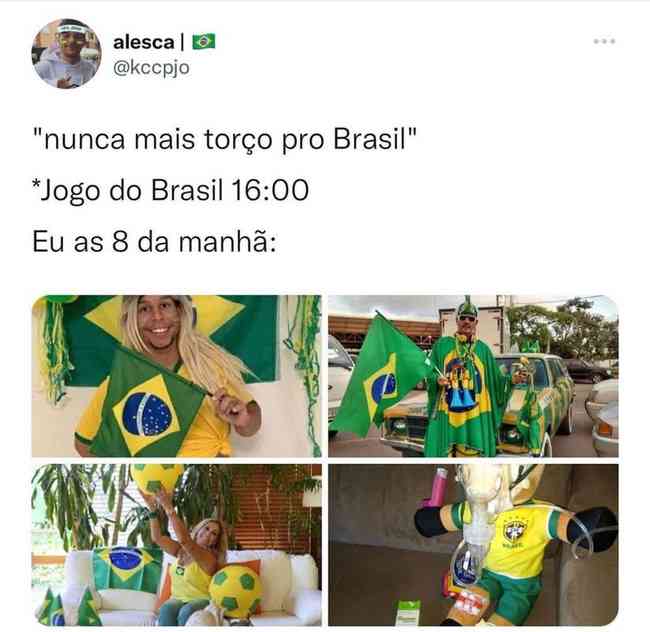 Memes da estreia do Brasil na Copa do Mundo