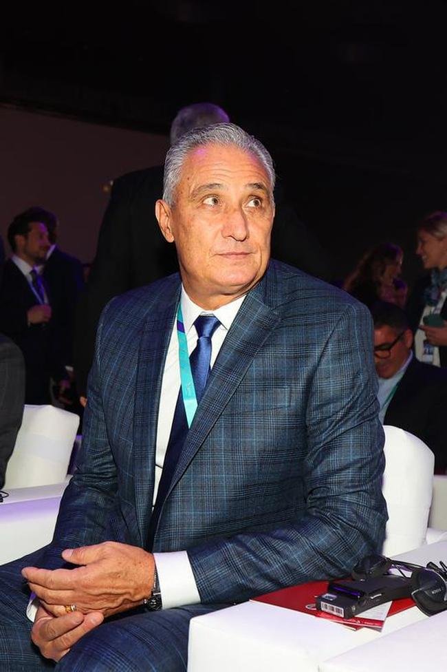 Brasileiros no sorteio da Copa do Mundo do Catar. Na foto, o tcnico Tite, da Seleo Brasileira