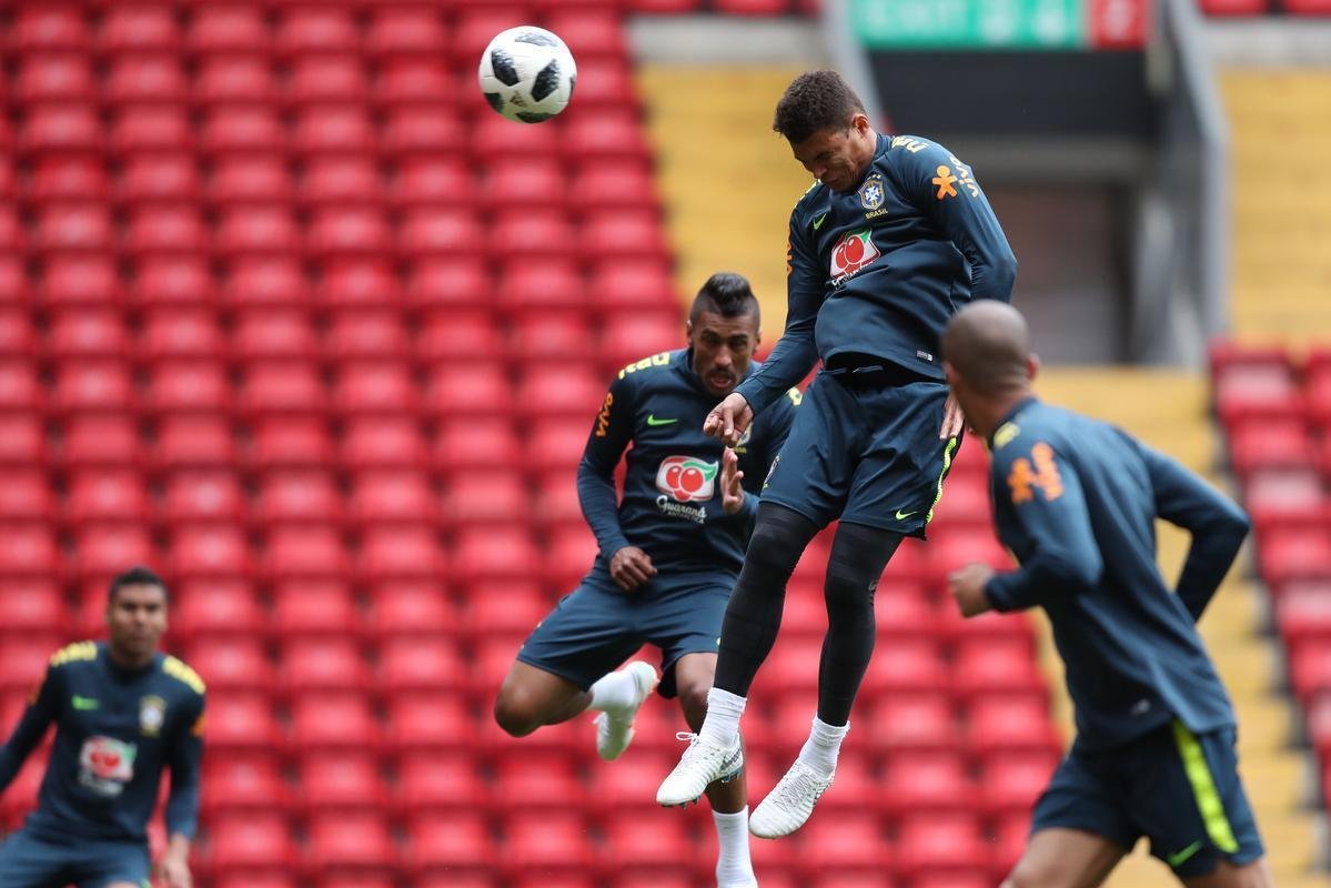 Veja imagens do último treino do Brasil antes do amistoso contra a Croácia