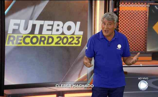 Clber Machado entregou diversos memes aos torcedores na transmisso de gua Santa x Palmeiras, pela Record