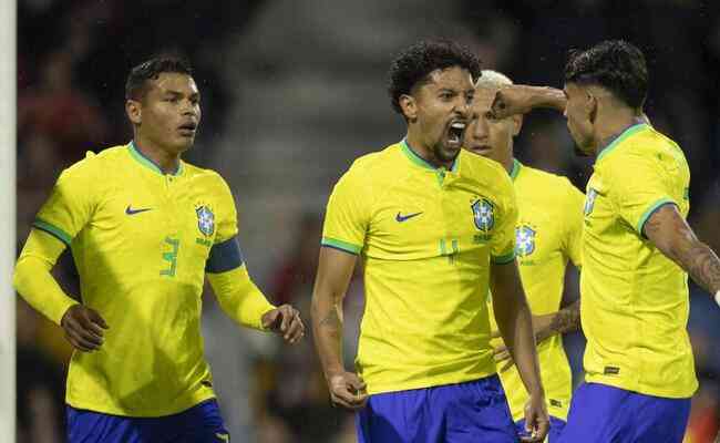 Thiago Silva, Marquinhos, Richarlison e Lucas Paquet devem comear como titulares na estreia do Brasil na Copa