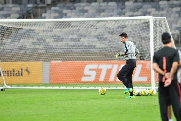 Imagens do treino do Atltico no Mineiro