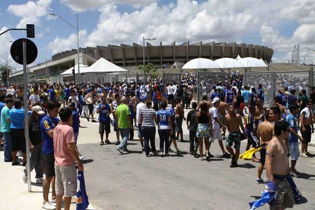 Ambiente antes do clssico entre Cruzeiro e Atltico