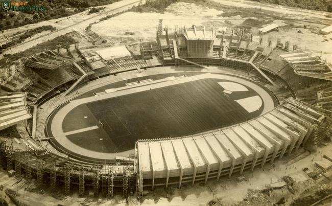 Foto area do Mineiro do ano de 1965, em fase final da construo