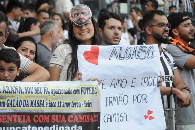 Fotos da torcida do Atltico na partida contra o Flamengo, no Mineiro, em Belo Horizonte, pela 13 rodada do Campeonato Brasileiro