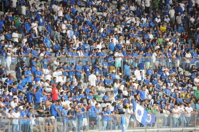 Fotos da torcida do Cruzeiro, no Mineiro, na partida contra a Ponte Preta pela 13 rodada da Srie B do Campeonato Brasileiro. Mineiro recebeu grande pblico mais uma vez