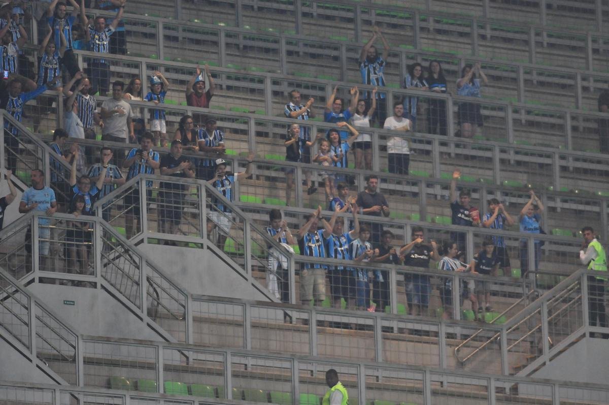 Fotos do jogo entre Atltico e Grmio
