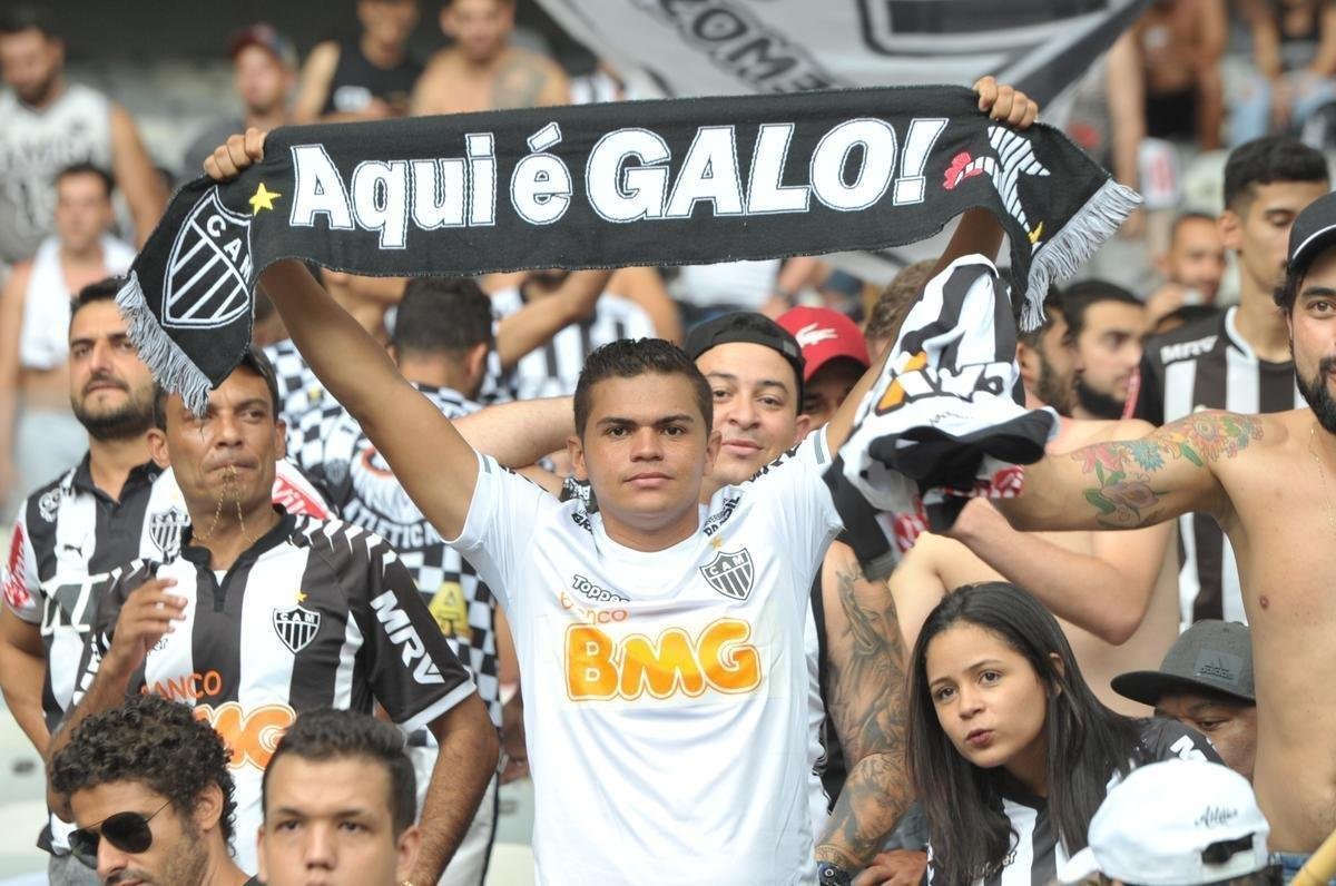 Fotos da torcida do Atltico na primeira final do Mineiro, contra o Cruzeiro, no Mineiro