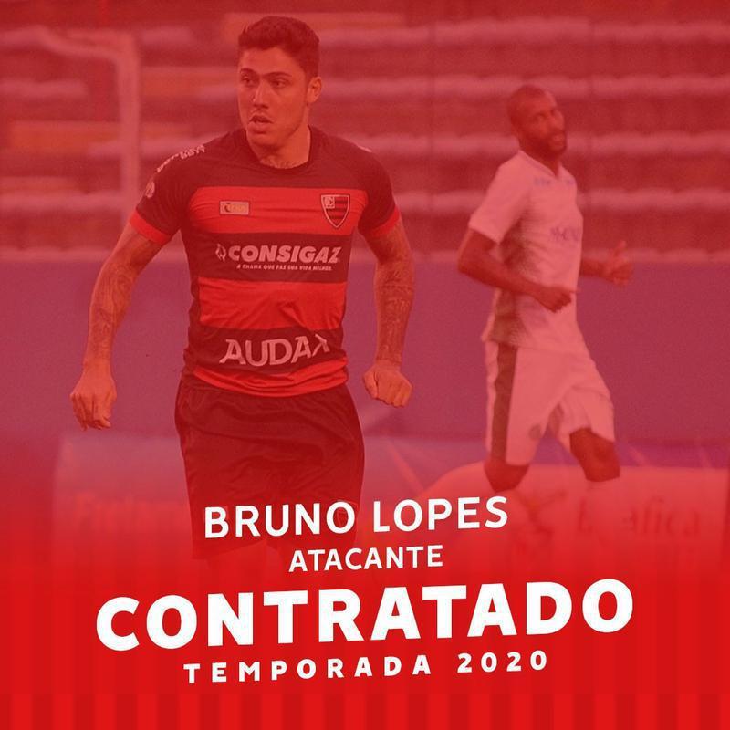 O CRB anunciou a contratao do atacante Bruno Lopes, que estava no Oeste