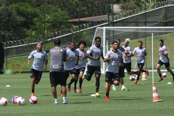 Imagens do treino do Atltico