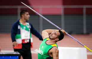 Cícero Valdiran faturou o bronze no atletismo, prova do lançamento de dardo F57, em Tóquio 
