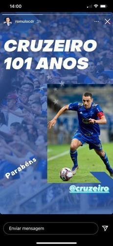 Rômulo parabeniza Cruzeiro por aniversário de 101 anos