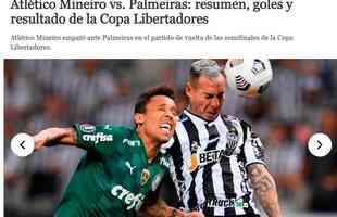 El Comercio, do Peru, frisa que o empate com gols foi suficiente para o time paulista avanar
