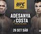 UFC anuncia luta pelo cinturo entre Adesanya e Borrachinha para 26 de setembro
