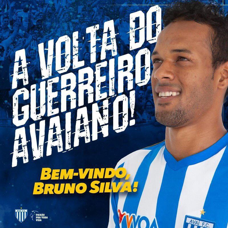 O Ava anunciou a contratao do volante Bruno Silva, que estava no Internacional
