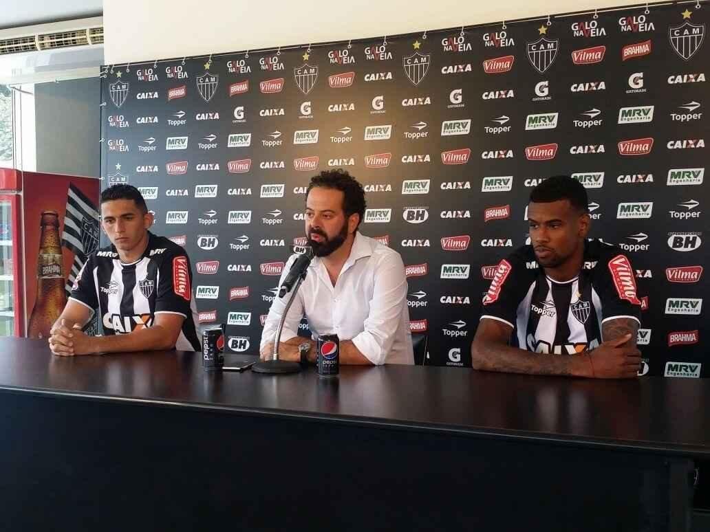 Danilo Barcelos e Felipe Santana foram apresentados nesta tera-feira na Cidade do Galo