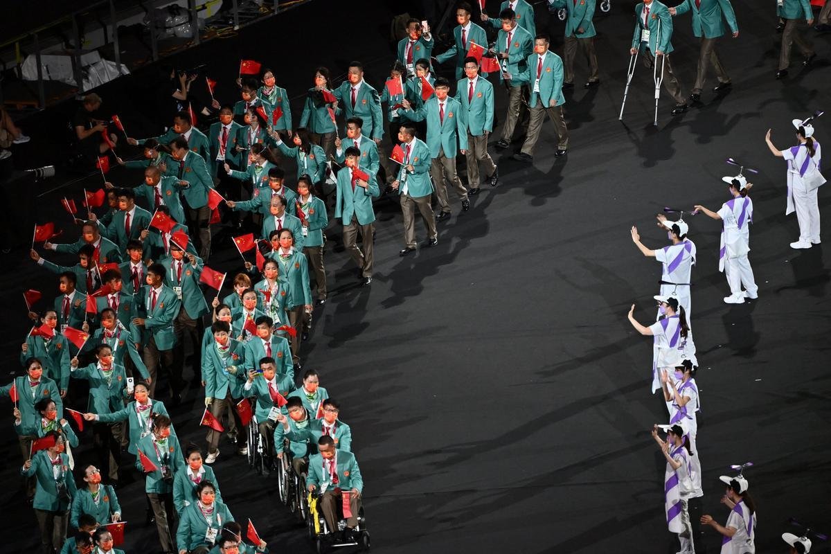 Fotos da Cerimnia de Abertura dos Jogos Paralmpicos de Tquio