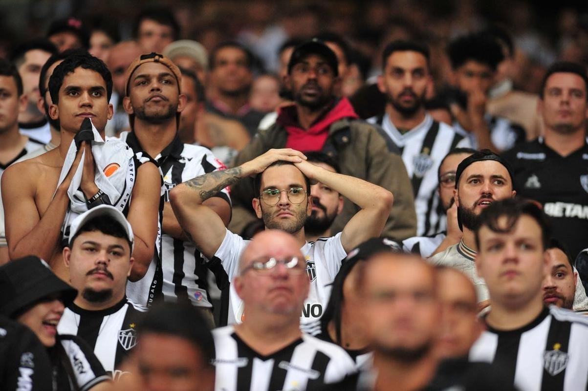 Fotos da torcida do Atltico na partida contra o Palmeiras, no Mineiro, pelas quartas de final da Copa Libertadores 2022