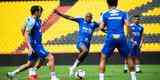 Fotos do treino do Cruzeiro no Estdio Monumental Isidro Romero Carbo, em Guayaquil