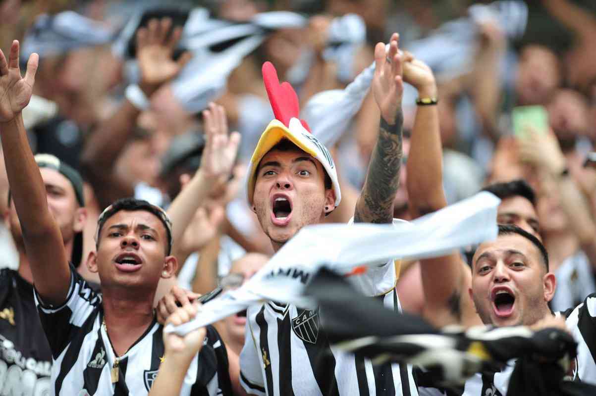 Fotos da torcida do Atltico na final do Campeonato Mineiro contra o Cruzeiro