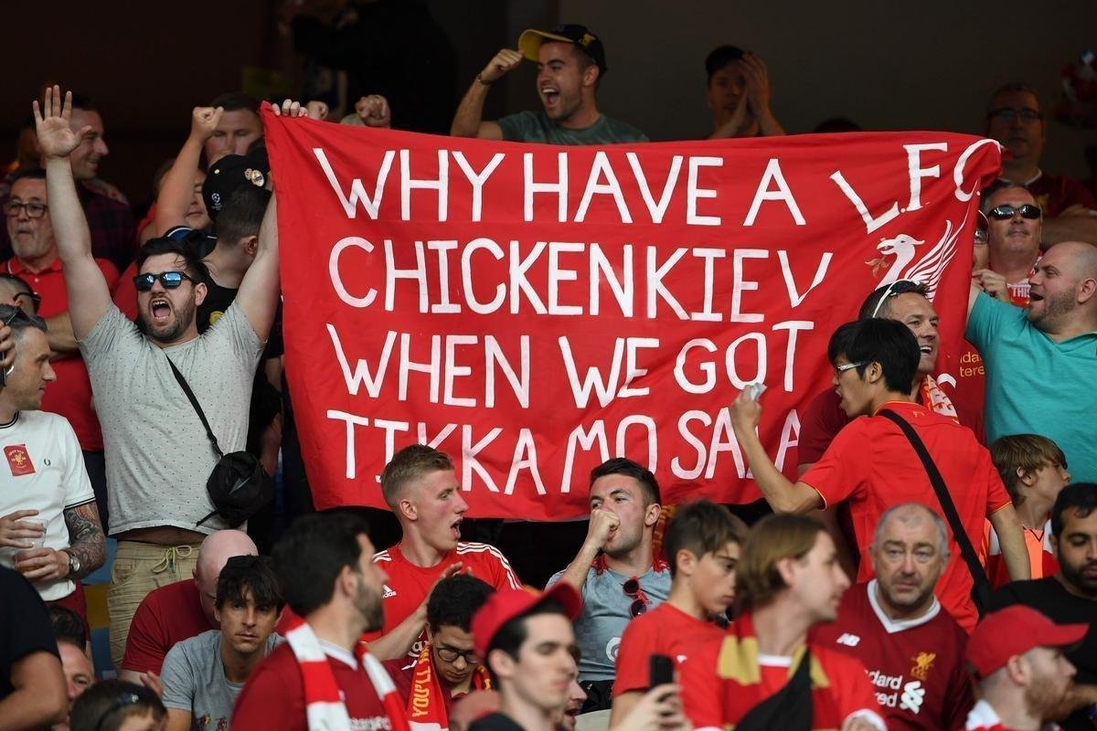 Torcidas de Real Madrid e Liverpool encheram o estdio Olmpico, de Kiev, na final da Champions