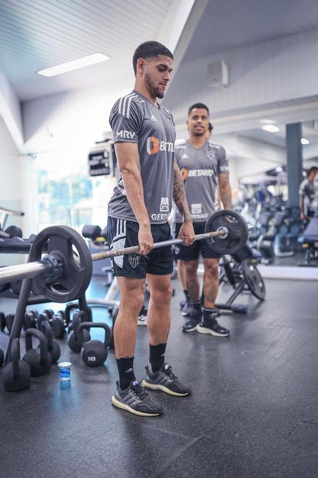 Treino do Atltico na Cidade do Galo, na manh desta tera-feira (11/10).
